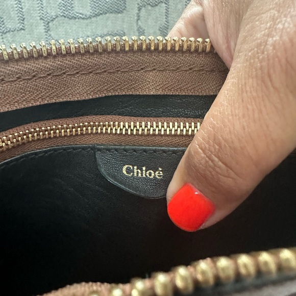 RARE Auth Chloe Medium Marcie perforated crossbody satchel handbag - Picture 9 of 10